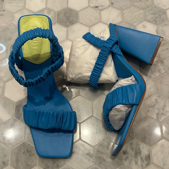 NEW ⚡️ SCHUTZ Lirah Blue Strappy Heels - Picture 3 of 4